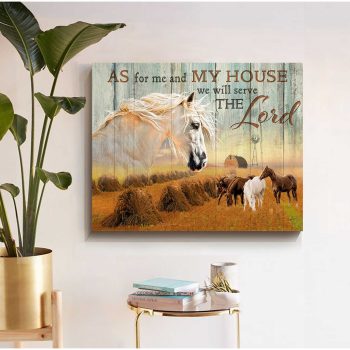 As For Me And My House Horse Farm Canvas Prints Wall Art Decor