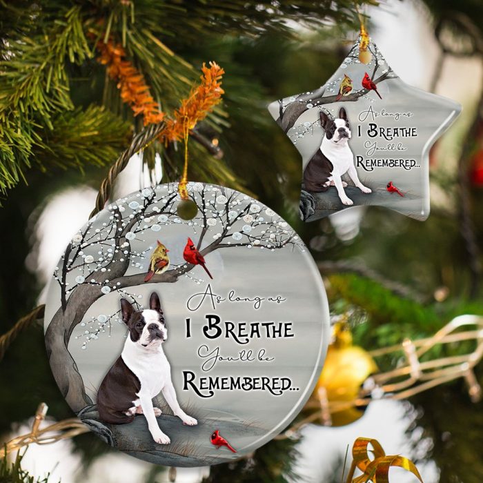 Boston - As Long As I Breathe You'll be Remembered Ceramic Ornament
