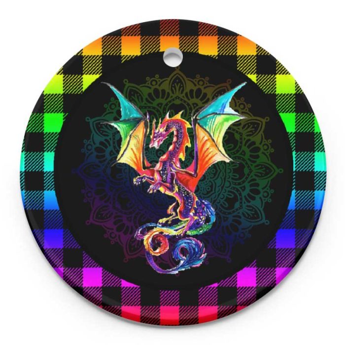 Colorful Legend Dragon Gifts Ceramic Ornament