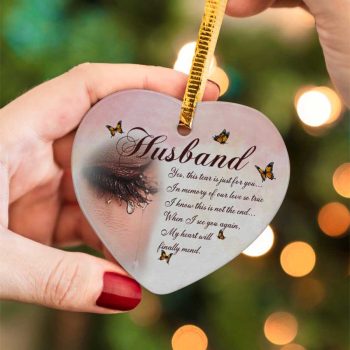Family This Tear For Husband Ceramic Ornament