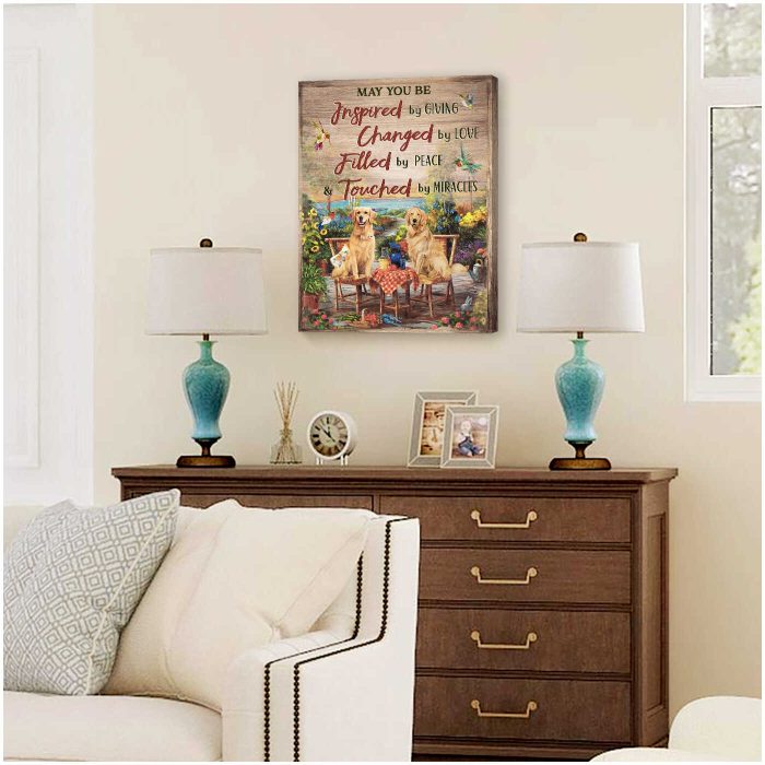 Golden Retrievers May You Be Inspired By Giving Canvas Prints Wall Art Decor