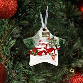 Cardinal Ceramic Ornament