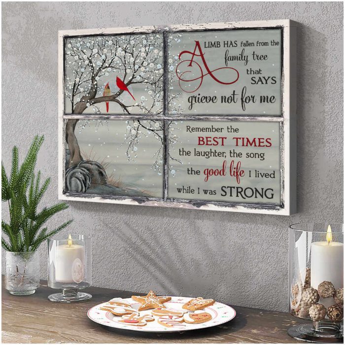 A Limb Cardinal Memorial Canvas Prints Wall Art Decor