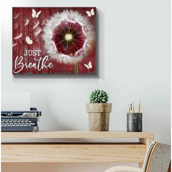 Dandelion And Butterflies Canvas Just Breathe Mb Wall Art Decor