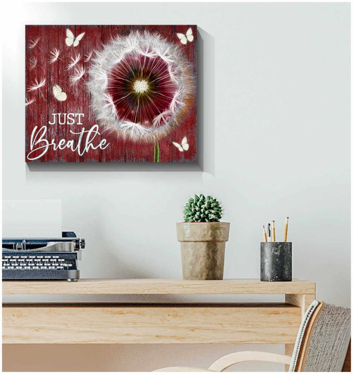 Dandelion And Butterflies Canvas Just Breathe Mb Wall Art Decor