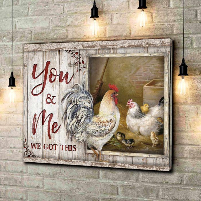 Farm And Chicken Canvas You And Me Wall Art Decor