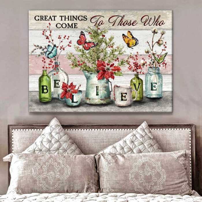 Great Things Butterflies Canvas Prints Wall Art Decor