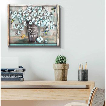Happiness Blooms From Within Hummingbird Canvas Prints Wall Art Decor