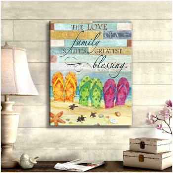 Turtle Canvas Family Wall Art Decor