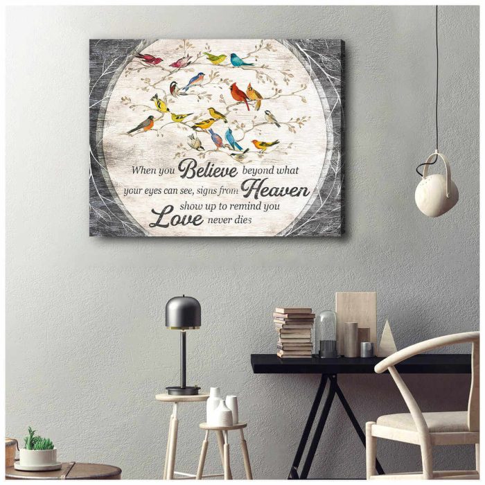 When You Believe Bird Canvas Prints Wall Art Decor