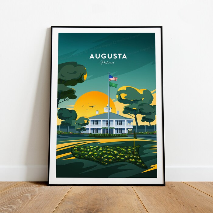 Augusta National Golf Club Evening Traditional Print - Georgia