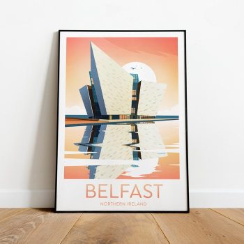 Belfast Travel Canvas Poster Print - Northern Ireland