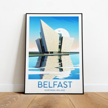 Belfast Travel Canvas Poster Print - Northern Ireland