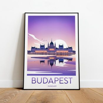 Budapest Travel Canvas Poster Print - Hungary