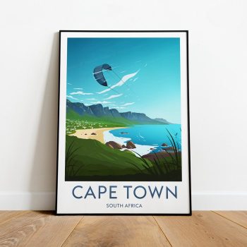 Cape Town Travel Canvas Poster Print - South Africa Cape Town Print Cape Town Poster South Africa Birthday