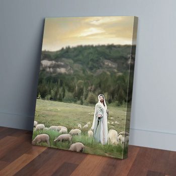 Come To Me Jesus And Sheep Canvas Poster Prints Wall Art Decor