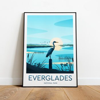 Everglades Travel Canvas Poster Print - National Park