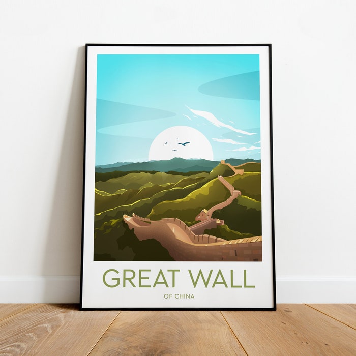 Great Wall Of China Travel Canvas Poster Print