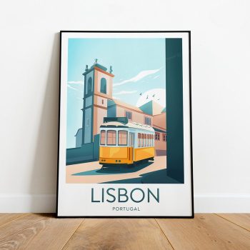 Lisbon Travel Canvas Poster Print - Portugal