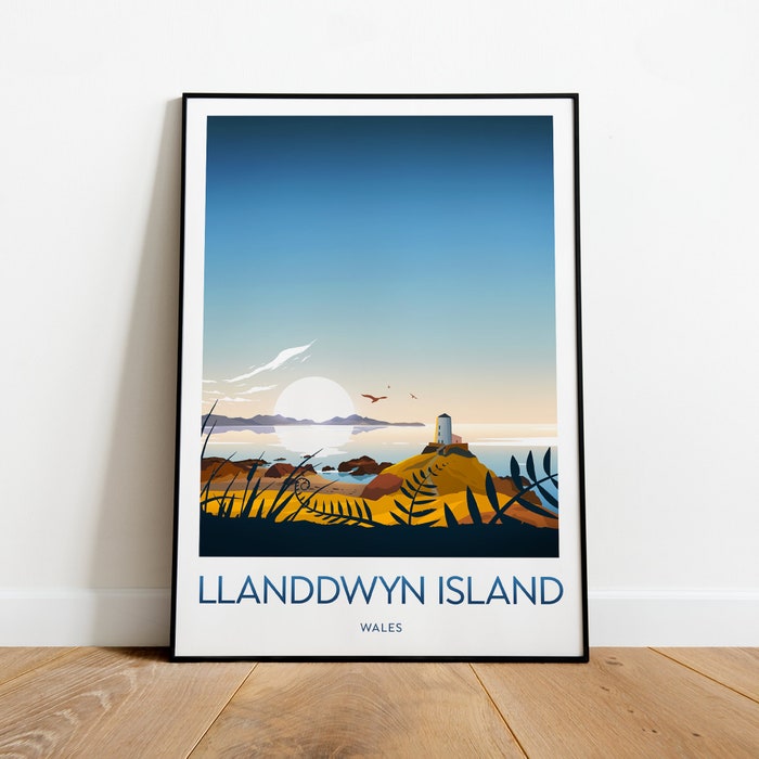 Llanddwyn Island Travel Canvas Poster Print - Wales