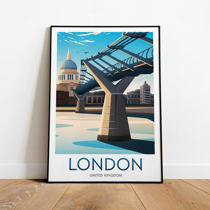 London Travel Canvas Poster Print - United Kingdom - St Paul'S