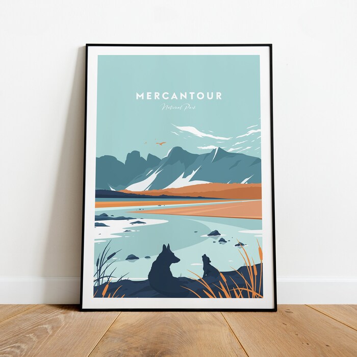 Mercantour Traditional Travel Canvas Poster Print - National Park