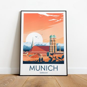 Munich Travel Canvas Poster Print - Germany