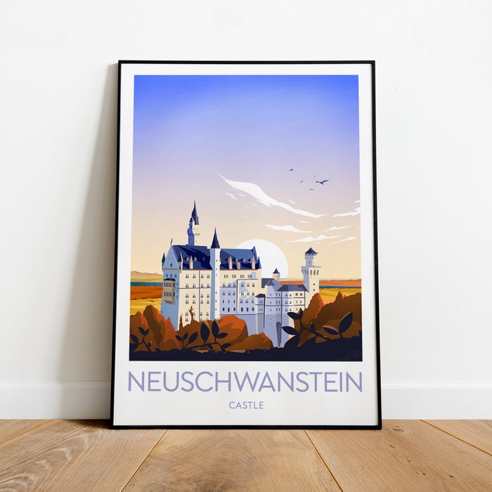 Neuschwanstein Castle Travel Canvas Poster Print - Germany