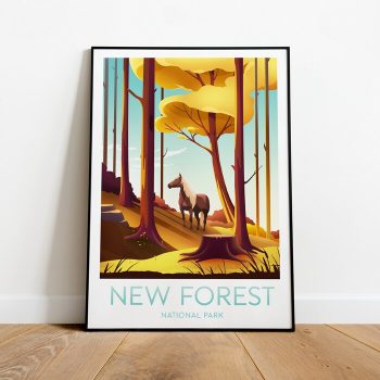 New Forest Travel Canvas Poster Print - National Park