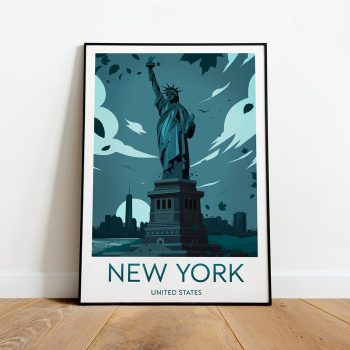 New York City Travel Canvas Poster Print - United States