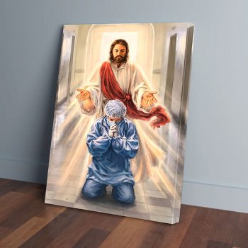 Nurse And Jesus Canvas Poster Prints Wall Art Decor