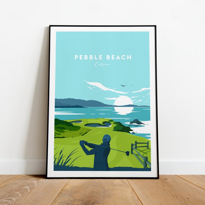 Pebble Beach Golf Links Traditional Print - California