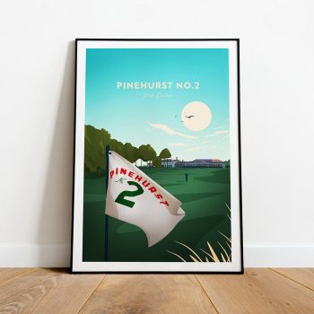 Pinehurst No. 2 Traditional Golf Print - North Carolina