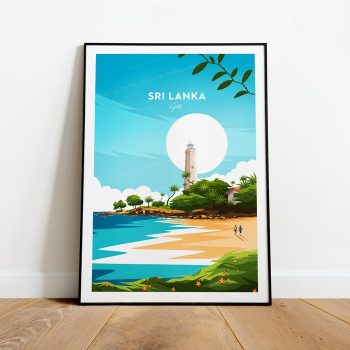 Sri Lanka Traditional Travel Canvas Poster Print - Galle Sri Lanka Poster Galle Print