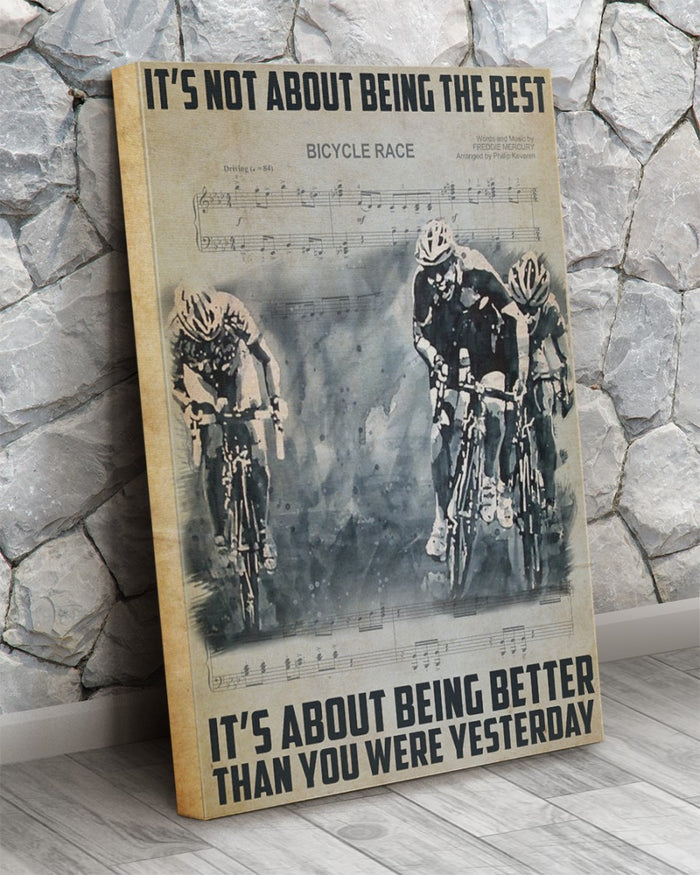 The Best Cycling Canvas Poster Prints Wall Art Decor