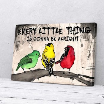 Three Birds Canvas Poster Prints Wall Art Decor