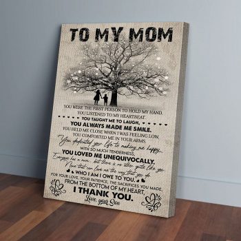 To My Mom Son Canvas Poster Prints Wall Art Decor