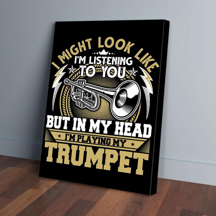Trumpet Canvas Poster Prints Wall Art Decor