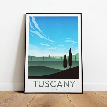 Tuscany Travel Canvas Poster Print - Italy Tuscany Print Tuscany Poster Tuscany Art Italy Print Italy Travel Poster