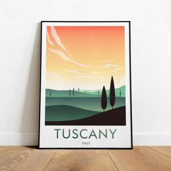 Tuscany Travel Canvas Poster Print - Italy Tuscany Print Tuscany Poster Tuscany Art Italy Print Italy Travel Poster