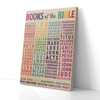 Vintage Bible Books Canvas Poster Prints Wall Art Decor