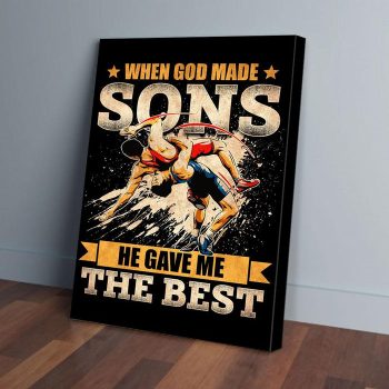 Wrestler Son Canvas Poster Prints Wall Art Decor