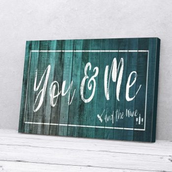 You Me And The Wine Canvas Poster Prints Wall Art Decor