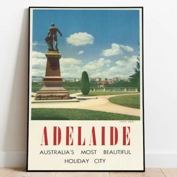 Adelaide Vintage Wall Art Print Poster Art Canvas Print Wall Decor Poster Vintage