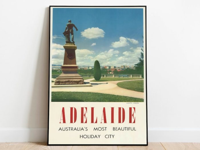 Adelaide Vintage Wall Art Print Poster Art Canvas Print Wall Decor Poster Vintage