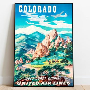 Colorado Travel Poster s USA Wall Poster Canvas Print Wall Decor Wall Prints Vintage Art Prints