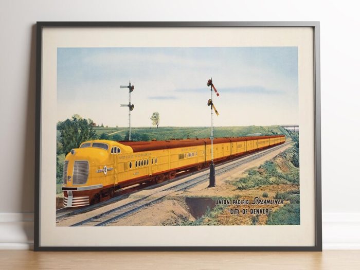 Denver Wall Art Print Vintage Poster Art USA Travel Print Canvas Print Wall Art