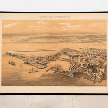 Docks of Southampton 1883 s England Wall Poster Canvas Print Wall Decor Wall Prints Vintage Art Prints