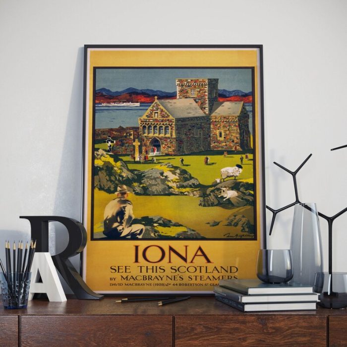 Scotland Travel Poster 1930s Prints Wall Art Framed Art Canvas Print Wall Decor Poster Vintage Hanger Framed Print