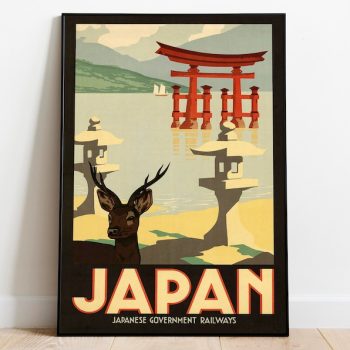 Japan Wall Art Print Vintage Poster Art Japan Travel Print Canvas Print Wall Art